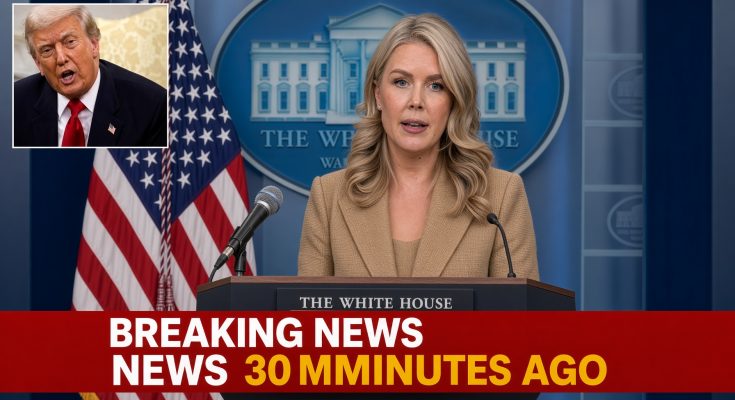 Leavitt Biden media